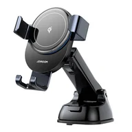 Uchwyty samochodowe do telefonów - Joyroom Joyroom bezprzewodowa ładowarka Qi 15 W grawitacyjny uchwyt samochodowy na kratkę wentylacyjną nawiew szary (JR-ZS212) JR-ZS212 - miniaturka - grafika 1