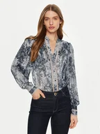 Bluzki damskie - Guess Bluzka W5RH16 WDW82 Niebieski Regular Fit - miniaturka - grafika 1