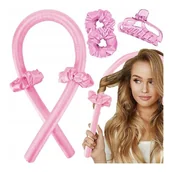 Wałki do włosów - TEMU WAŁEK DO KRĘCENIA WŁOSÓW LOKÓW ZESTAW OPASKA PAPILOTY LOKÓWKA GUMKI - miniaturka - grafika 1