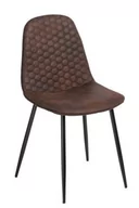 Krzesła - Krzesło tapicerowane MEBLEJANA VII  Riviera81, granatowo-wenge, 60x68x104 cm - miniaturka - grafika 1