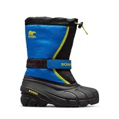 Śniegowce damskie - Sorel Flurry śniegowce, czarne/super niebieskie, 38, Czarny super niebieski, 5 UK - miniaturka - grafika 1