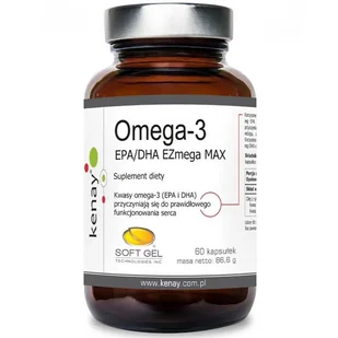 Omega Pharma Kenay 3 EPA/DHA EZmega MAX (60 kaps.) - Witaminy i minerały - miniaturka - grafika 2