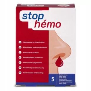 n d Stop Hemo Opatrunek hemostatyczny z alginianem wapnia, 5szt. 9068877 - Problemy skórne - miniaturka - grafika 1