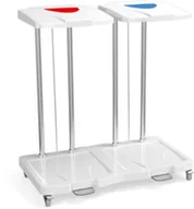 Meble i wyposażenie gabinetów medycznych - MB.2C wózek koszowy 2x60-80l na odpady lub brudną bieliznę - miniaturka - grafika 1