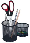 Pojemniki biurowe - Wedo 65401 pojemnik na długopisy Office (metalowy drut), 2 sztuki, czarny - miniaturka - grafika 1