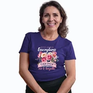 Koszulki i topy damskie - Oficjalnie emerytura - całe życie pracowałam na tę koszulkę - damska koszulka na prezent dla emerytki - miniaturka - grafika 1