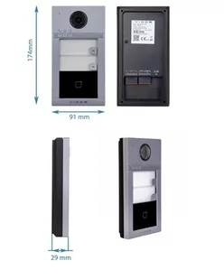 Wideodomofon dwurodzinny VIDOS ONE IP S2402-N Monitory 7 WiFi aplikacja - Wideodomofony - miniaturka - grafika 3