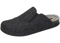 Kapcie damskie - Manitu Męskie kapcie 220048-09, szare, 46 EU, szary, 46 EU - miniaturka - grafika 1