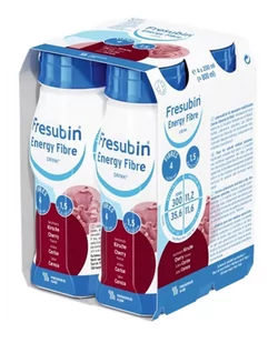 FRESENIUS KABI Fresubin Energy Fibre Drink o smaku wiśniowym 4 x 200 ml - Żywienie medyczne - miniaturka - grafika 1