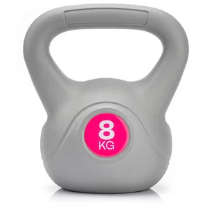 Meteor Hantel bitumiczny, odważnik Kettlebell 8 kg 30122 - Kettlebell - miniaturka - grafika 1