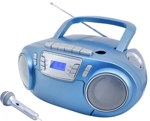 Soundmaster SCD5800BL przenośny system stereo Analogowy 3 W FM, PLL Niebieski Odtwarzacz mp3 - Radioodtwarzacze - miniaturka - grafika 1