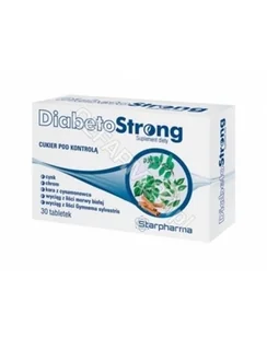 Starpharma DiabetoStrong 30 tab - Witaminy i minerały dla sportowców - miniaturka - grafika 2