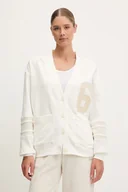 Bluzy damskie - New Balance bluza damska kolor beżowy z nadrukiem WT51515SST - miniaturka - grafika 1