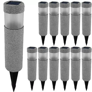 Zestaw 12 lamp solarnych LED Stone Optics - Lampy ogrodowe - miniaturka - grafika 1