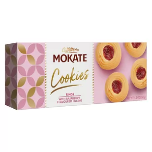 Ringi z nadzieniem malinowym Mokate 150 g - Ciastka - miniaturka - grafika 1