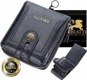 Nerki - DUŻY PORTFEL MĘSKI ANTYKRADZIEŻOWY OCHRONA KART NA ZAMEK MINI SASZETKA RFID - miniaturka - grafika 1