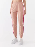 Spodnie sportowe damskie - Guess Spodnie dresowe V3YB20 aKBV71 Brązowy Regular Fit - miniaturka - grafika 1