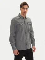 Koszule męskie - Mustang Koszula jeansowa Duver 1016240 Szary Regular Fit - miniaturka - grafika 1