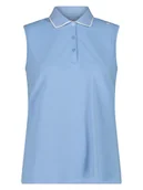 Koszulki i topy damskie - CMP Funkcyjny top polo w kolorze błękitnym - miniaturka - grafika 1