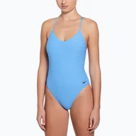 Stroje kąpielowe - Strój pływacki jednoczęściowy damski Nike Swoosh Link Y-Back - miniaturka - grafika 1