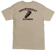 Koszulki męskie - t-shirt INDEPENDENT BOMBERS HEAVYWEIGHT T-SHIRT SAND - miniaturka - grafika 1