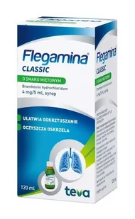 Pliva Flegamina 4mg/5ml 120 ml - Przeziębienie i grypa - miniaturka - grafika 1