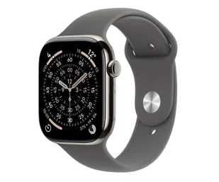 Apple Watch 11 GPS + Cellular 46mm Naturalny Tytan Pasek M/L Szary - Smartwatch - miniaturka - grafika 1