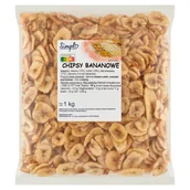 Owoce świeże i suszone - Simpl Chipsy bananowe 1 kg - miniaturka - grafika 1