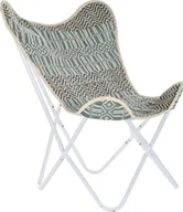 Fotele i krzesła ogrodowe - DKD Home Decor Fotel ogrodowy DKD Home Decor Niebieski Biały Kolor Zielony Żelazo 74 x 65 x 90 cm - miniaturka - grafika 1
