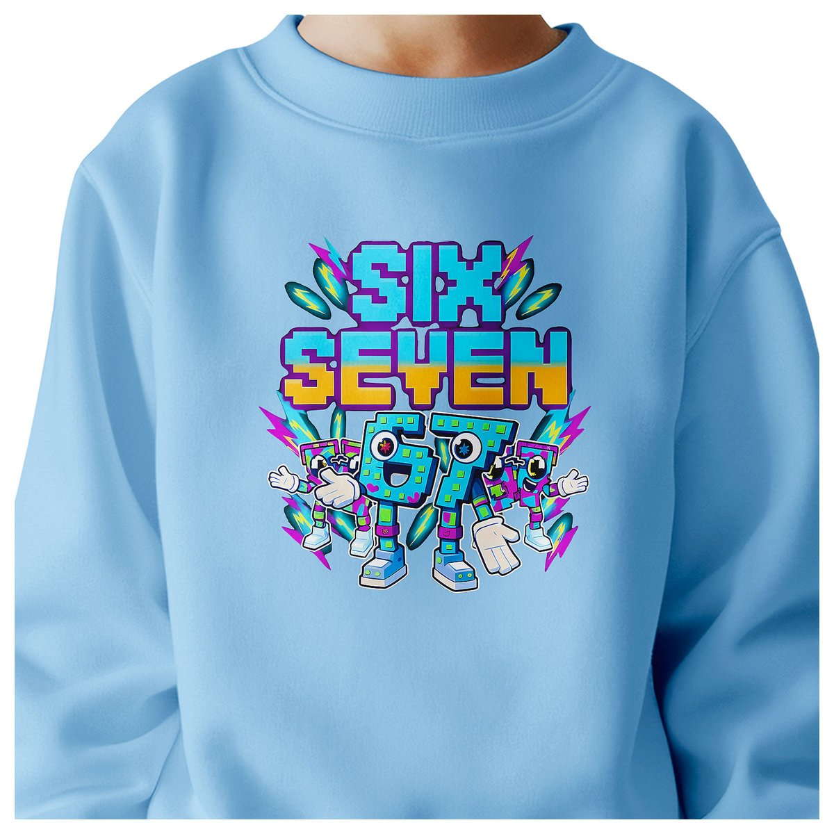 BLUZA DZIECIĘCA 67 SIX SEVEN KLOCKI VIRAL DLA CHŁOPCA DZIEWCZYNKI 110-116