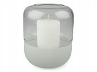 Świeczniki - ŚWIECZNIK tea light na stół SZKLANY wys. 19cm - miniaturka - grafika 1