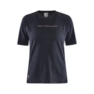 Koszulki i topy damskie - Damska Koszulka z krótkim rękawem CRAFT ADV GRAVEL SS TEE W 1913184-999200 – Czarny - miniaturka - grafika 1