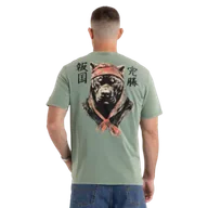 Koszulki sportowe męskie - Pit Bull T-Shirt Koszulka Bravery Denim Washed Green - miniaturka - grafika 1