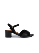 Sandały damskie - Geox Sandały "New Narykarmen" w kolorze czarnym - miniaturka - grafika 1