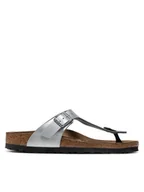 Klapki i japonki damskie - Birkenstock Japonki Gizeh Bs 0043853 Srebrny - miniaturka - grafika 1