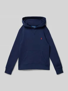 Bluza z kapturem i wyhaftowanym logo - Swetry dla chłopców - miniaturka - grafika 1