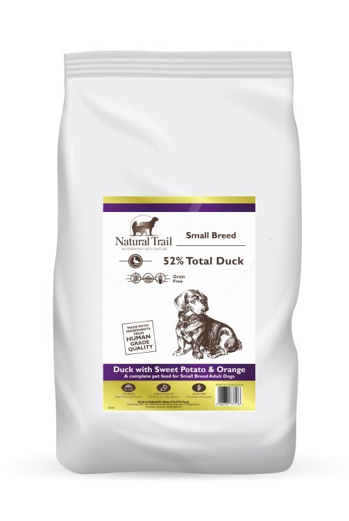 NATURAL TRAIL Dog GF Small Breed Duck with sweet potatoes & orange 6kg