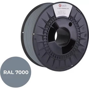 Filament do drukarki 3D C-TECH PREMIUM LINE, PETG, RAL7000, 1,75mm, 1kg, Squirrel grey - Filamenty i akcesoria do drukarek 3D - miniaturka - grafika 1