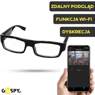 Minikamery i aparaty szpiegowskie - Kamera Okulary WI-FI G3 (Podgląd Online) - miniaturka - grafika 1