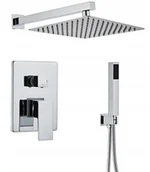 Baterie podtynkowe - Zn6 Zestaw Prysznicowy Bateria Podtynkowa Deszczow - miniaturka - grafika 1