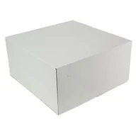 Opakowania i torebki na prezenty - Opakowanie Na Tort Białe 28*28*13 - miniaturka - grafika 1