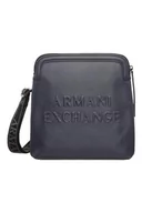 Torby męskie - Armani Exchange Panarea, Big Embossed Logo Flat, Night Sky, Night Sky - miniaturka - grafika 1