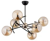 Lampy sufitowe - Kosmito lampa wisząca 6-punktowa czarna/złota 63171 - miniaturka - grafika 1