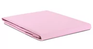 Prześcieradła - Prześcieradło bawełna 140x210 bez gumki różowe Semplice - miniaturka - grafika 1