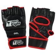 Rękawice bokserskie - Rękawice MMA Gloves Profight PU czarne - miniaturka - grafika 1