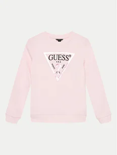 Guess Bluzka J74Q10 KAUG0 Różowy Regular Fit - Bluzki damskie - miniaturka - grafika 1