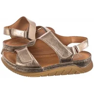 Sandały damskie - Sandały Złote L4495-25/00-1 (MA1219-a) Maciejka - miniaturka - grafika 1