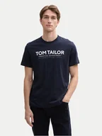 Koszulki męskie - Tom Tailor T-Shirt 1045940 Granatowy Regular Fit - miniaturka - grafika 1