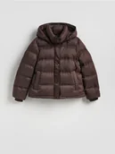 Kurtki damskie - Reserved - Pikowana kurtka z puchem - brązowy - miniaturka - grafika 1