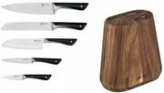 Noże kuchenne - Zestaw noży TEFAL JAMIE OLIVER 9/12/16.5/20/20cm + blok - miniaturka - grafika 1